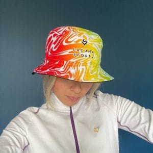 pride bucket hat bright coloured